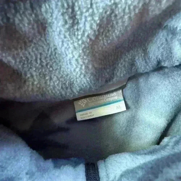 Columbia women’s blue Mountains long sleeve Full  zip Jacket size Medium - Picture 3 of 5